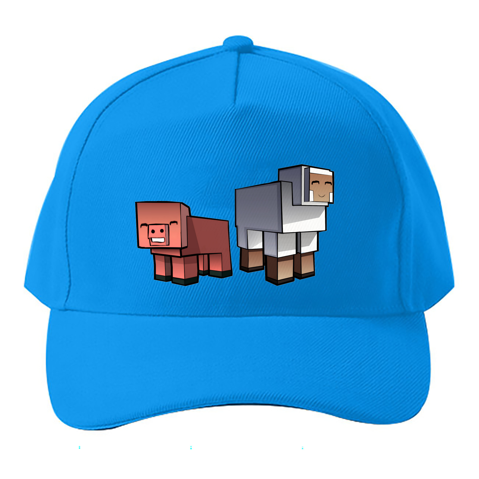 （画像用） マインクラフト ブロックの世界 Minecraft MC Block world ベースボールキャップ 綿100％ 男女兼用 帽子 スポーツ